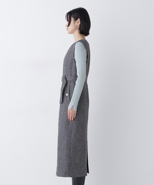 NATURAL BEAUTY BASIC(ナチュラルビューティーベーシック)の「ナロージャンスカ(ジャンパースカート・レディース・ブラック系その他2/ベージュ系その他・MEDIUM/SMALL/X-SMALL)」の10枚目の写真