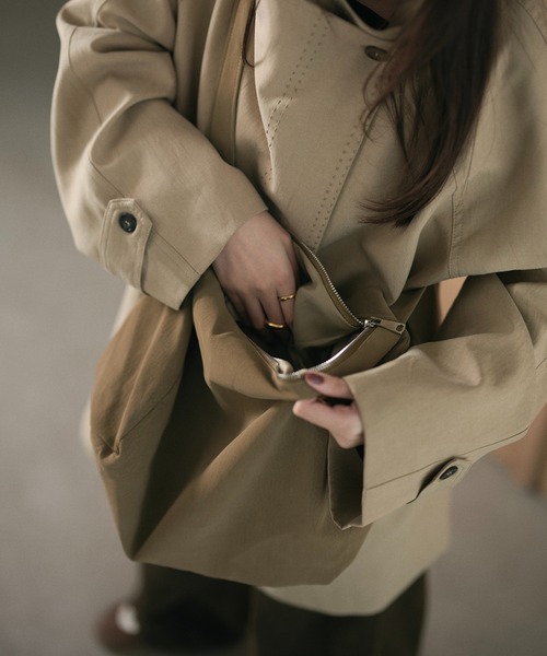 LAULEN(ローレン)の「soft drape shoulder bag /ソフトドレープショルダーバッグ(ショルダーバッグ・レディース・ブラウン/ベージュ/カーキ・FREE)」の15枚目の写真