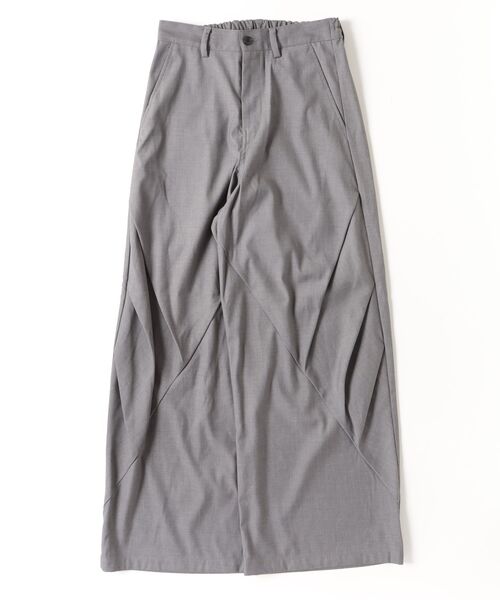 TORNADO MART(トルネードマート)の「TORUNE∴ワイドタックデザインパンツ(デニムパンツ・メンズ・グレー/ブラック・L/XS/S/M)」の1枚目の写真