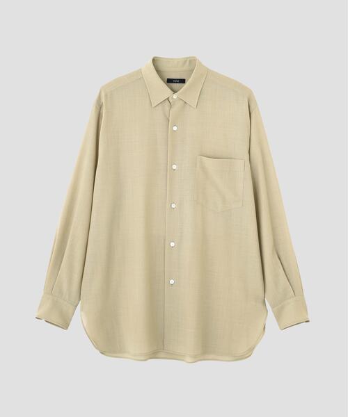 YLEVE(イレーヴ)の「YLEVE / 2/72 SUPER 100’s WOOL HIGH-TWIST VOILE SHIRT(シャツ/ブラウス・レディース・ベージュ/ブラウン系その他2・0/1)」の5枚目の写真