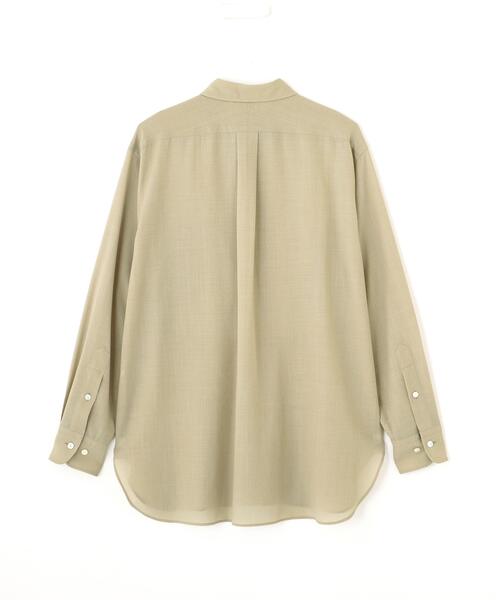 YLEVE(イレーヴ)の「YLEVE / 2/72 SUPER 100’s WOOL HIGH-TWIST VOILE SHIRT(シャツ/ブラウス・レディース・ベージュ/ブラウン系その他2・0/1)」の6枚目の写真