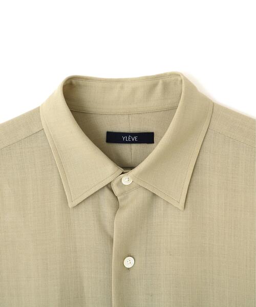 YLEVE(イレーヴ)の「YLEVE / 2/72 SUPER 100’s WOOL HIGH-TWIST VOILE SHIRT(シャツ/ブラウス・レディース・ベージュ/ブラウン系その他2・0/1)」の7枚目の写真