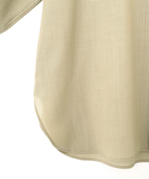 YLEVE(イレーヴ)の「YLEVE / 2/72 SUPER 100’s WOOL HIGH-TWIST VOILE SHIRT(シャツ/ブラウス・レディース・ベージュ/ブラウン系その他2・0/1)」の9枚目の写真