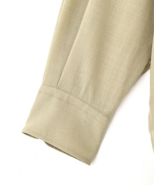 YLEVE(イレーヴ)の「YLEVE / 2/72 SUPER 100’s WOOL HIGH-TWIST VOILE SHIRT(シャツ/ブラウス・レディース・ベージュ/ブラウン系その他2・0/1)」の10枚目の写真