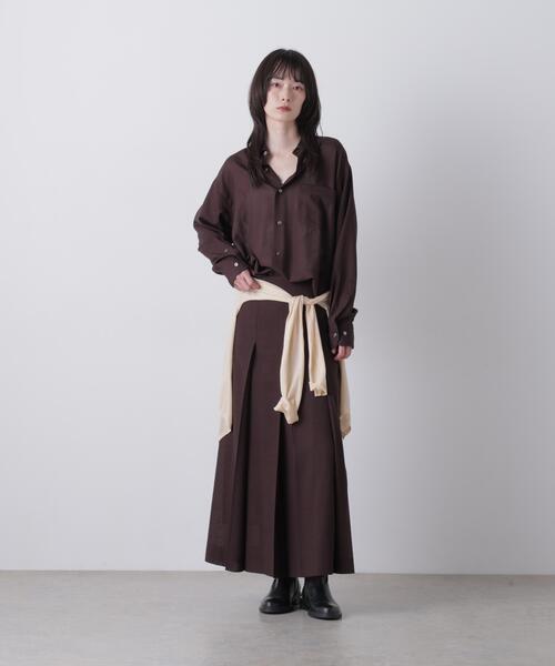 YLEVE(イレーヴ)の「YLEVE / 2/72 SUPER 100’s WOOL HIGH-TWIST VOILE SHIRT(シャツ/ブラウス・レディース・ベージュ/ブラウン系その他2・0/1)」の12枚目の写真