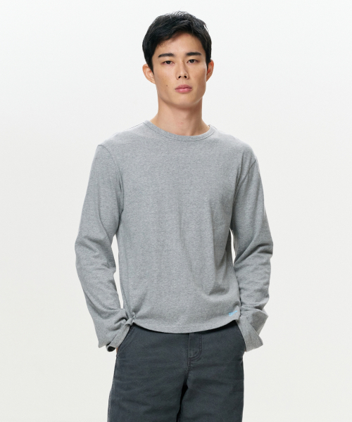 ERA(エラ)の「MEN ERA VINTAGE COTTON LS T - グレー(Tシャツ/カットソー・メンズ・その他・MEDIUM/LARGE)」の1枚目の写真