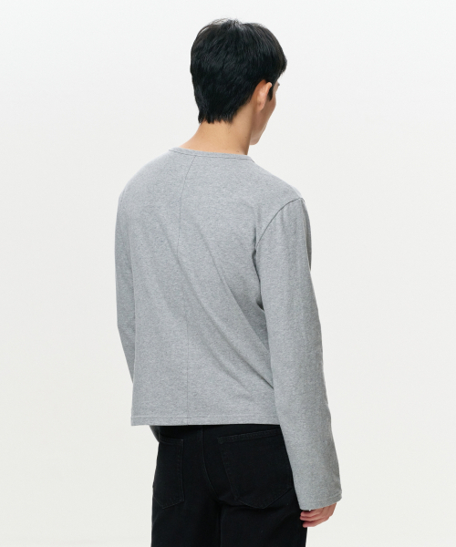 ERA(エラ)の「MEN ERA VINTAGE COTTON LS T - グレー(Tシャツ/カットソー・メンズ・その他・MEDIUM/LARGE)」の4枚目の写真
