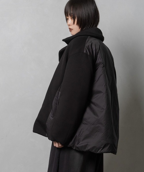 MARECHAL TERRE(マルシャルテル)の「テーラードブルゾンコート(ピーコート・レディース・ブラック/ネイビー/サンドベージュ/ブラウン・MEDIUM)」の8枚目の写真
