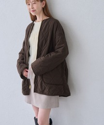ボアキルティング調Wジップリバーシブルコート