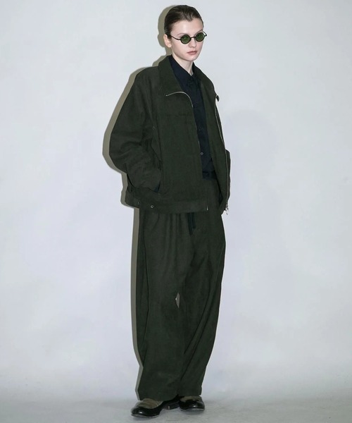 my beautiful landlet(マイビューティフルランドレット)の「【my beautiful landlet】 CORDUROY ZIP JACKET(ブルゾン・メンズ・オリーブ/グレー/ブラック・1)」の3枚目の写真
