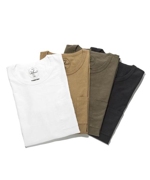 MONKEY TIME(モンキータイム)の「<monkey time by CALUX> ∴ オーバーダイ 1ポケ ビッグ Tシャツ◆(Tシャツ/カットソー・メンズ・コバルトブルー/ライトピンク/ダークグリーン/モカ/オリーブ/ブラウン/ダークグレー/ホワイト・LARGE/MEDIUM/SMALL/X-LARGE)」の12枚目の写真