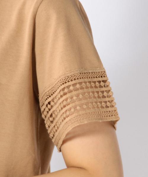 Khaju（カージュ）の「Khaju: ケミカルレースTEE（Tシャツ/カットソー・レディース・オフホワイト/ベージュ・ONE SIZE）」の10枚目の写真