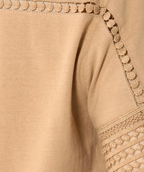 Khaju（カージュ）の「Khaju: ケミカルレースTEE（Tシャツ/カットソー・レディース・オフホワイト/ベージュ・ONE SIZE）」の12枚目の写真