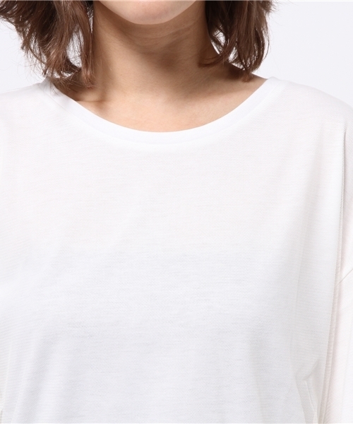 REAL CUBE(リアルキューブ)の「Hunch チュールティアードカットソー(Tシャツ/カットソー・レディース・カーキ/オフホワイト/グレー・M)」の8枚目の写真