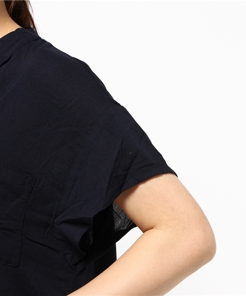 LBC（エルビーシー）の「レーヨンリネンVネックワンピース（ワンピース・レディース・グリーン/ネイビー/ライトブラウン・MEDIUM/LARGE）」の14枚目の写真