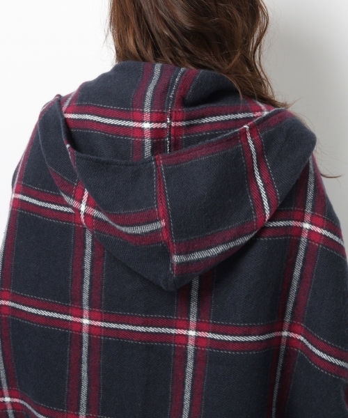 Heather（ヘザー）の「【大HITアイテム】チェックポンチョ16　732248（マフラー・レディース・ホワイト系その他/ブルー系その他・FREE）」の12枚目の写真