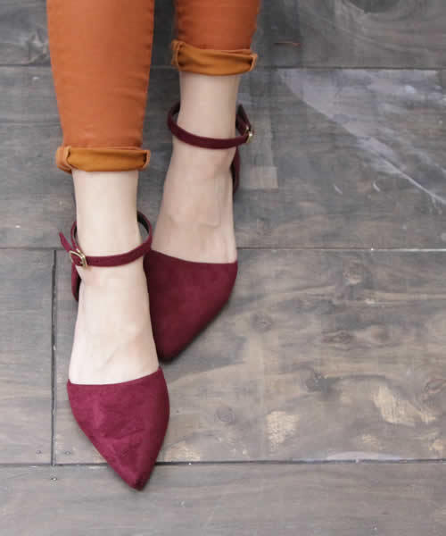 SESTO（セスト）の「アンクルストラップのポインテッドトゥフラットパンプス（パンプス・レディース・ボルドー/レオパード/パイソン/ダークブラウン/レッド/ブラック/ピンクベージュ/ライトグレー/ピンク/ネイビー/ブルー系その他/イエロー/グレイッシュベージュ/その他/ブラウン/チェック・L/3L/S/M/LL）」の13枚目の写真
