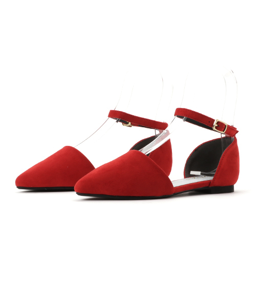 SESTO（セスト）の「アンクルストラップのポインテッドトゥフラットパンプス（パンプス・レディース・ボルドー/レオパード/パイソン/ダークブラウン/レッド/ブラック/ピンクベージュ/ライトグレー/ピンク/ネイビー/ブルー系その他/イエロー/グレイッシュベージュ/その他/ブラウン/チェック・L/3L/S/M/LL）」の21枚目の写真