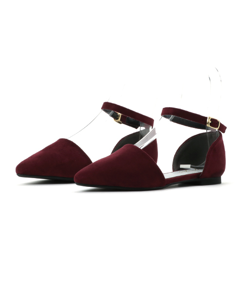 SESTO（セスト）の「アンクルストラップのポインテッドトゥフラットパンプス（パンプス・レディース・ボルドー/レオパード/パイソン/ダークブラウン/レッド/ブラック/ピンクベージュ/ライトグレー/ピンク/ネイビー/ブルー系その他/イエロー/グレイッシュベージュ/その他/ブラウン/チェック・L/3L/S/M/LL）」の22枚目の写真