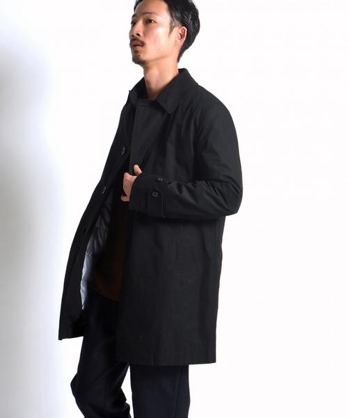 SHIPS JET BLUE（シップスジェットブルー）の「SHIPS JET BLUE: ダウンライナー ステンカラーコート■（ステンカラーコート・メンズ・グリーン/ブラック/ベージュ・LARGE/SMALL/MEDIUM/X-LARGE）」の2枚目の写真