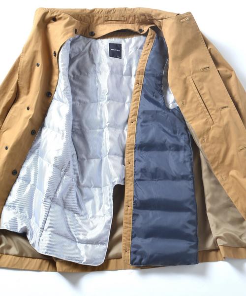 SHIPS JET BLUE（シップスジェットブルー）の「SHIPS JET BLUE: ダウンライナー ステンカラーコート■（ステンカラーコート・メンズ・グリーン/ブラック/ベージュ・LARGE/SMALL/MEDIUM/X-LARGE）」の7枚目の写真