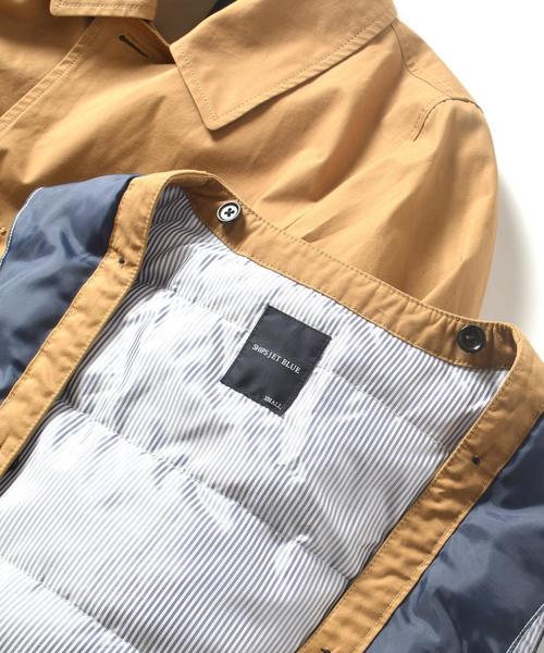 SHIPS JET BLUE（シップスジェットブルー）の「SHIPS JET BLUE: ダウンライナー ステンカラーコート■（ステンカラーコート・メンズ・グリーン/ブラック/ベージュ・LARGE/SMALL/MEDIUM/X-LARGE）」の9枚目の写真