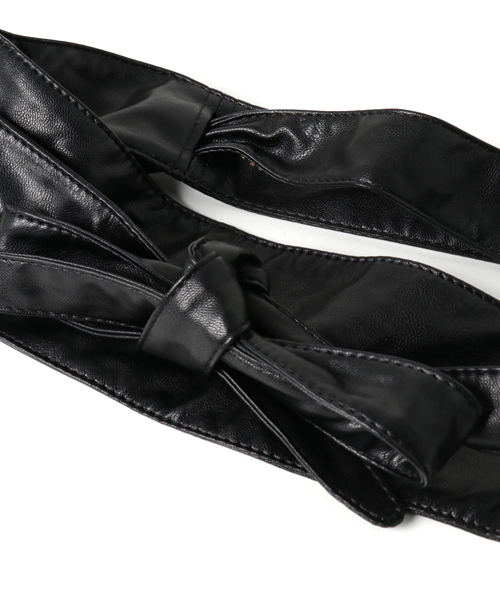 Heather（ヘザー）の「サッシュベルト　746768（ベルト・レディース・ブラック/ブラウン/ライトベージュ・ONE SIZE/FREE）」の4枚目の写真