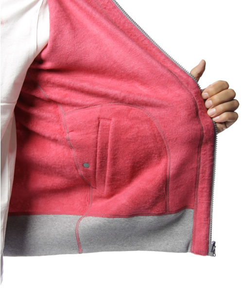 HYSTERIC GLAMOUR（ヒステリックグラマー）の「HYS ROCK WOMAN pt リバーシブルPK（パーカー・メンズ・ピンク/グリーン/トップグレー・SMALL/MEDIUM/LARGE）」の14枚目の写真