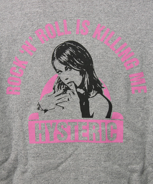 HYSTERIC GLAMOUR（ヒステリックグラマー）の「HYS ROCK WOMAN pt リバーシブルPK（パーカー・メンズ・ピンク/グリーン/トップグレー・SMALL/MEDIUM/LARGE）」の9枚目の写真