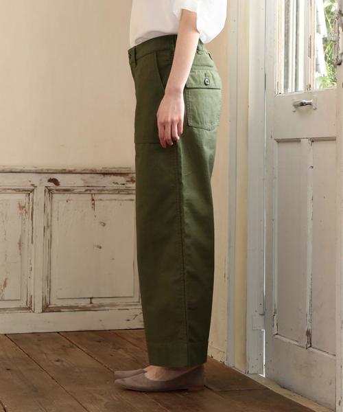 coen（コーエン）の「【新色登場・大人気・追加生産】ベイカーワイドパンツ（その他パンツ・レディース・オリーブ/ベージュ・SMALL/LARGE/MEDIUM）」の5枚目の写真
