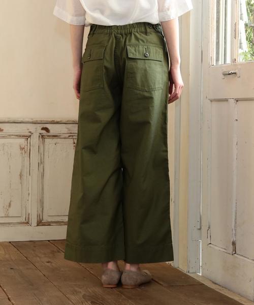 coen（コーエン）の「【新色登場・大人気・追加生産】ベイカーワイドパンツ（その他パンツ・レディース・オリーブ/ベージュ・SMALL/LARGE/MEDIUM）」の6枚目の写真