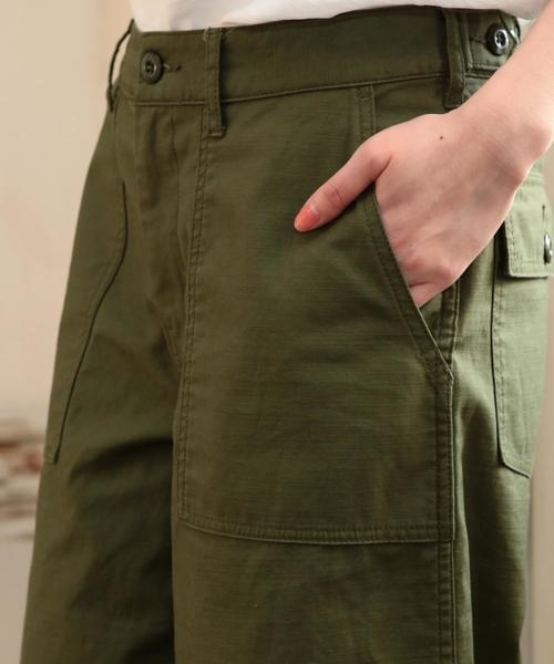 coen（コーエン）の「【新色登場・大人気・追加生産】ベイカーワイドパンツ（その他パンツ・レディース・オリーブ/ベージュ・SMALL/LARGE/MEDIUM）」の12枚目の写真