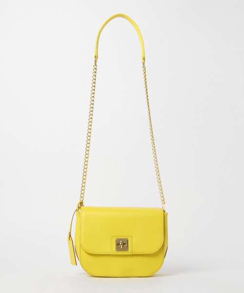 BLUE LABEL CRESTBRIDGE（ブルーレーベルクレストブリッジ）の「ミニレザーバッグ（ショルダーバッグ・レディース・ブルー/ブラック/イエロー・X）」の3枚目の写真