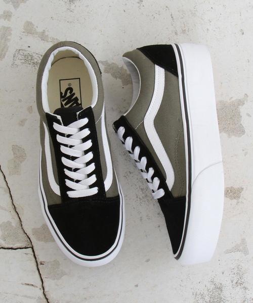 VANS(バンズ)の「【国内exclusive】<VANS(バンズ)>∴OLD SKOOL プラットフォームオールドスクール/スニーカー ◆(スニーカー・レディース・グレー・6/5h/6h/5/4h)」の3枚目の写真