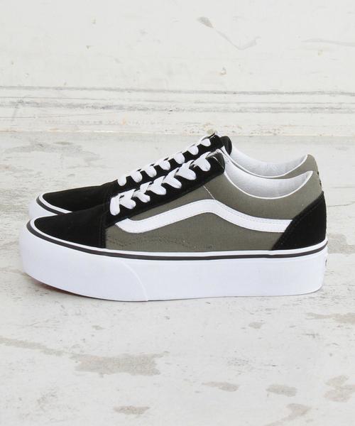VANS(バンズ)の「【国内exclusive】<VANS(バンズ)>∴OLD SKOOL プラットフォームオールドスクール/スニーカー ◆(スニーカー・レディース・グレー・6/5h/6h/5/4h)」の4枚目の写真