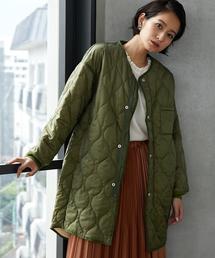 green label relaxing | [WEB限定] CB ウラサーマルキルティング ロング ジャケット(ミリタリージャケット)