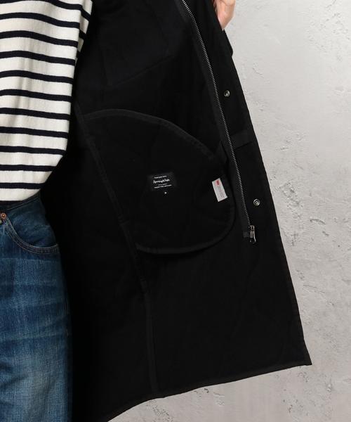 green label relaxing（グリーンレーベルリラクシング）の「[WEB限定] CB ウラサーマルキルティング ロング ジャケット ◆（ミリタリージャケット・レディース・ブラック/オリーブ・38/36）」の17枚目の写真