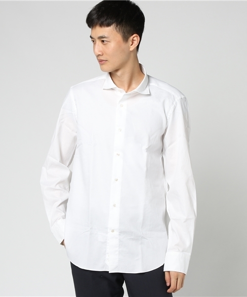 SHIPS（シップス）の「GIANGI: ウォッシュド ジャガードコモン シャツ（シャツ/ブラウス・メンズ・ホワイト・LARGE/MEDIUM/SMALL）」の4枚目の写真