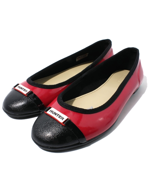 NANO universe(ナノユニバース)の「HUNTER/FF/Curzon(レインシューズ・レディース・ブラック/ピンク・5/6/4)」の1枚目の写真