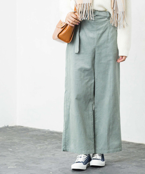 WEGO(ウィゴー)の「WEGO/コーデュロイワイドパンツ(その他パンツ・レディース・ダークブラウン/ブラック/ワイン/ブラウン/ピンク/ライトピンク/ライトベージュ/グリーン系その他・LARGE/MEDIUM/SMALL)」の5枚目の写真