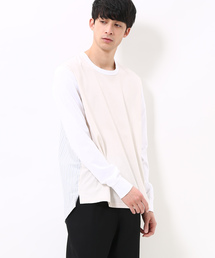 ADAM ET ROPE' | 【ALOYE】別注 フハク切り替えロングスリーブT(Tシャツ/カットソー)