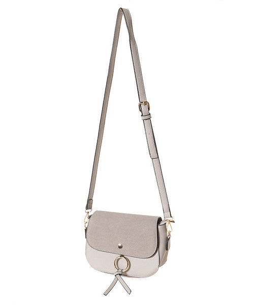 Edit Sheen（エディットシーン）の「リングデザインフラップミニショルダー（ショルダーバッグ・レディース・ブラック/ネイビー/ボルドー/キャメル/グレー・FREE）」の9枚目の写真