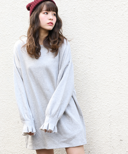 apres jour（アプレジュール）の「ゆったりスウェットワンピース【ZOZOTOWN限定アイテム】（ワンピース・レディース・モカ/グレー/ピンク・フリー）」の8枚目の写真