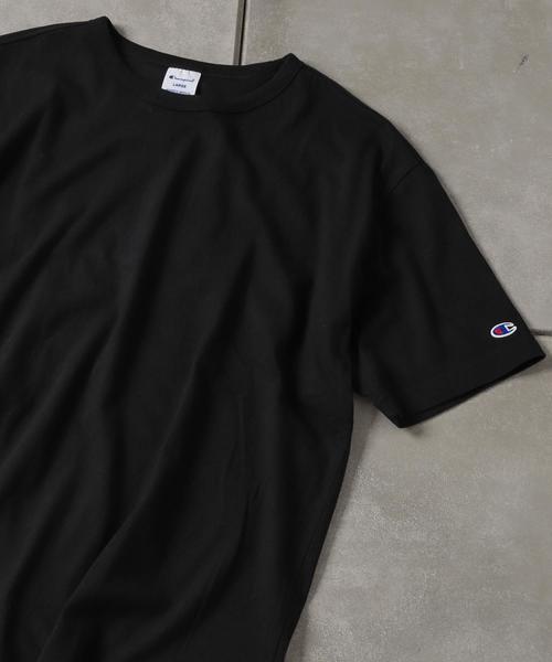 Champion（チャンピオン）の「【Champion/チャンピオン】別注ウォッシュド加工Tシャツ（Tシャツ/カットソー・メンズ・グレー/チャコールグレー/ダークグリーン/ブルー/ホワイト/ブラック/ネイビー・L/M/S）」の3枚目の写真