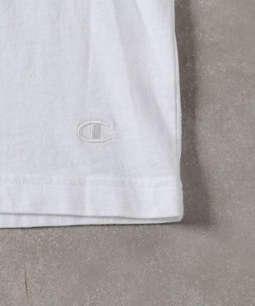 Champion（チャンピオン）の「【Champion/チャンピオン】別注ウォッシュド加工Tシャツ（Tシャツ/カットソー・メンズ・グレー/チャコールグレー/ダークグリーン/ブルー/ホワイト/ブラック/ネイビー・L/M/S）」の11枚目の写真