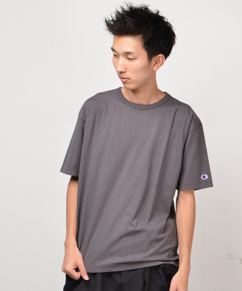 Champion（チャンピオン）の「【Champion/チャンピオン】別注ウォッシュド加工Tシャツ（Tシャツ/カットソー・メンズ・グレー/チャコールグレー/ダークグリーン/ブルー/ホワイト/ブラック/ネイビー・L/M/S）」の20枚目の写真