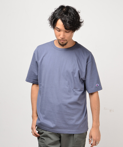 Champion（チャンピオン）の「【Champion/チャンピオン】別注ウォッシュド加工Tシャツ（Tシャツ/カットソー・メンズ・グレー/チャコールグレー/ダークグリーン/ブルー/ホワイト/ブラック/ネイビー・L/M/S）」の19枚目の写真