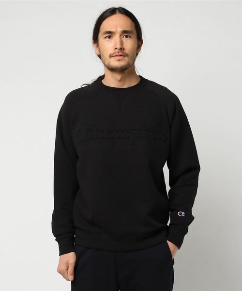 Champion(チャンピオン)の「【Champion/チャンピオン】メンズ Wrap-Air クルーネックスウェットシャツ アクションスタイル(スウェット・メンズ・ネイビー/グレー/ブラック/サックスブルー/オフホワイト・LARGE/MEDIUM/X-LARGE)」の2枚目の写真