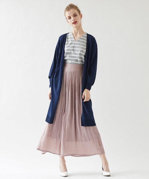 titivate（ティティベイト）の「スラブウエストゴムワイドフレアパンツ（その他パンツ・レディース・ブラック/イエロー/ブルー/オレンジ/ライトベージュ/カーキ/ピンクベージュ・M/L/S）」の6枚目の写真