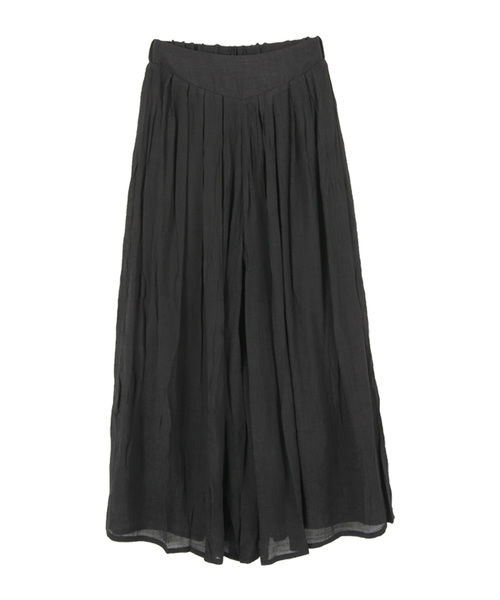 titivate（ティティベイト）の「スラブウエストゴムワイドフレアパンツ（その他パンツ・レディース・ブラック/イエロー/ブルー/オレンジ/ライトベージュ/カーキ/ピンクベージュ・M/L/S）」の2枚目の写真